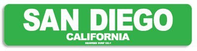 San Diego California 18" x 4" Sign