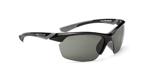 Optic Nerve Crux Sunglasses, Shiny Black, Polarized Smoke Lenses