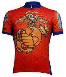 Primal Wear Men's US Marines Military Short Sleeve Cycling Jersey