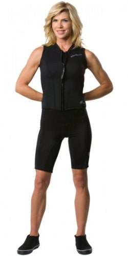 NeoSport Wetsuits Women's Premium Neoprene 2.5mm Zipper Vest