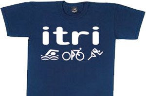 1Line Sports iTRI T-Shirt - Navy (Medium)