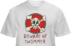 Beware of Swimmer Men's T-Shirt (S, XL, 2XL)