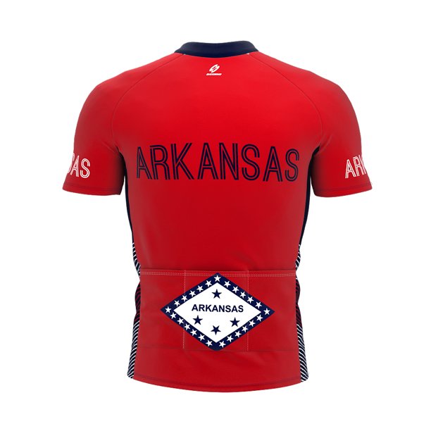 Arkansas Bike Short Sleeve Cycling Jersey for Men - Size 2XL