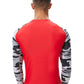 SEOBEAN TAUWELL Men's Long Sleeve Rash Guard Swimwear Surfing Shirt (Camo)