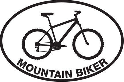 Mountain Biker Sticker (Set of 4)