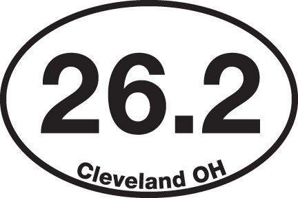 Cleveland Marathon Sticker (Set of 4) - Triathlete Store