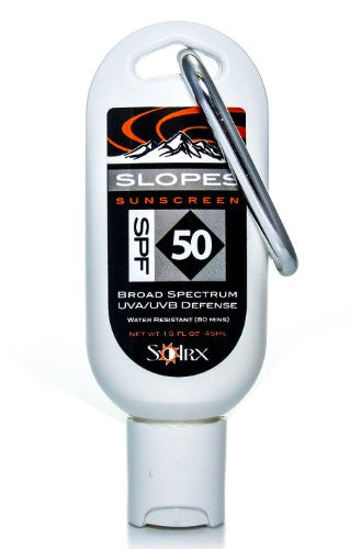 SolRX Slopes SPF 50 Sunscreen Protection Toggle with Carabiner, 1.5-Ounce