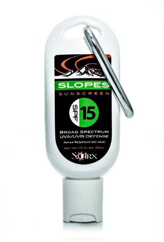 SolRX Slopes SPF 15 Sunscreen Protection Toggle with Carabiner, 1.5-Ounce