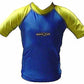 Hyperflex Children's Rash Guard, Blue/Yellow (8, 10, 14)