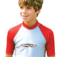 Hyperflex Children's Rash Guard, Blue/Yellow (8, 10, 14)
