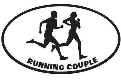 The Running Couple Magnet