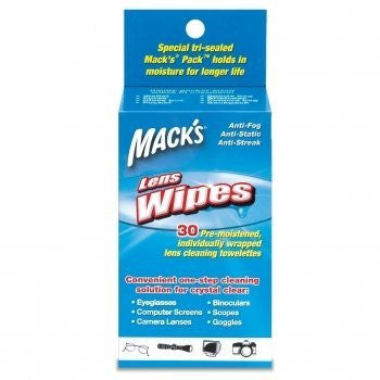Mack's Lens Wipes Cleaning Towelettes-30 ct