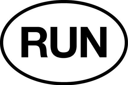 RUN Sticker (Set of 4)