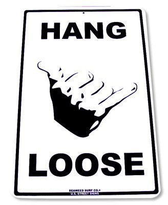 Seaweed Surf Co. Hang Loose Sign