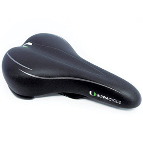 UltraCycle Junior Bicycle Saddle 250, Black 250 mm x 155 mm