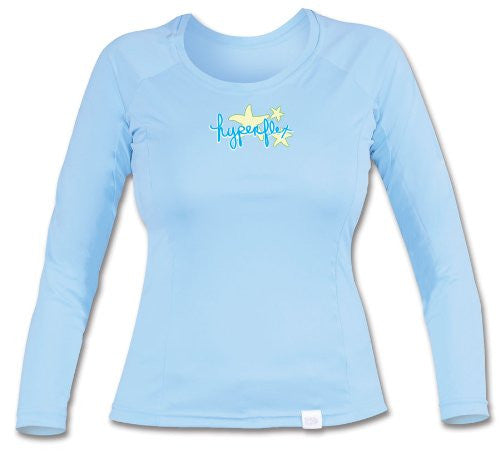 Hyperflex Women's Long Sleeve Watershirt - Sky Blue (Size 10)
