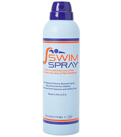 SwimSpray Natural Chlorine Removal Spray for Hair & Body - 6 oz. Bottles (Pack of 3)