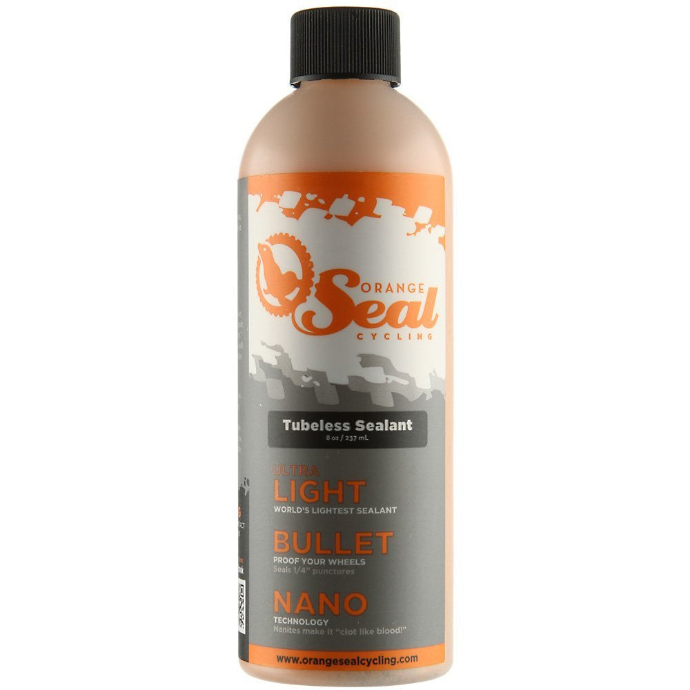 Orange Seal Cycling Tubeless Tire Sealant without Injector 8 oz.