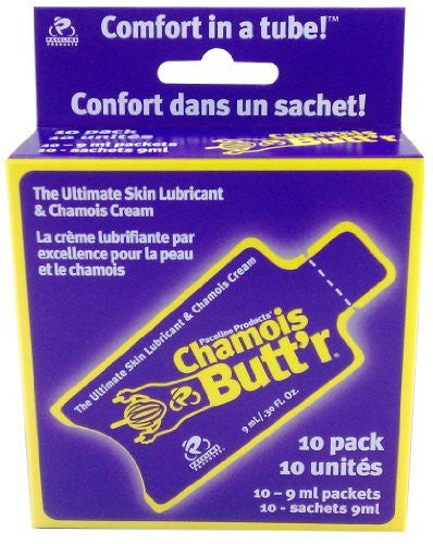 Chamois Butt'r Original Anti-Chafe Cream, 10-pack of 9mL packets - Triathlete Store