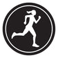 2.5-inch Round Runner Stickers (You Choose the Design & Color) SET OF 4