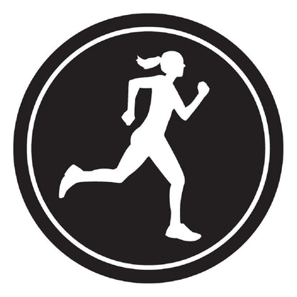 2.5-inch Round Runner Stickers (You Choose the Design & Color) SET OF 4