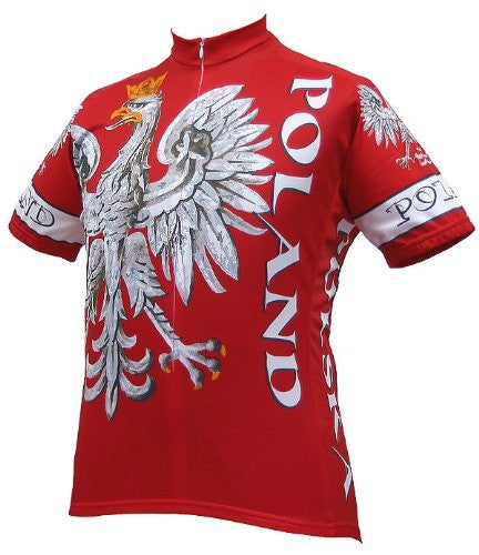 Poland Men's Cycling Jersey (S, M, L, XL, 2XL, 3XL)