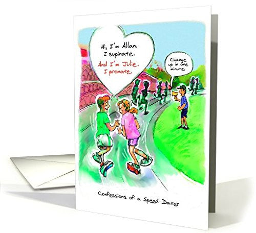 Far Gone Greetings Speed Dating : Running Romance card