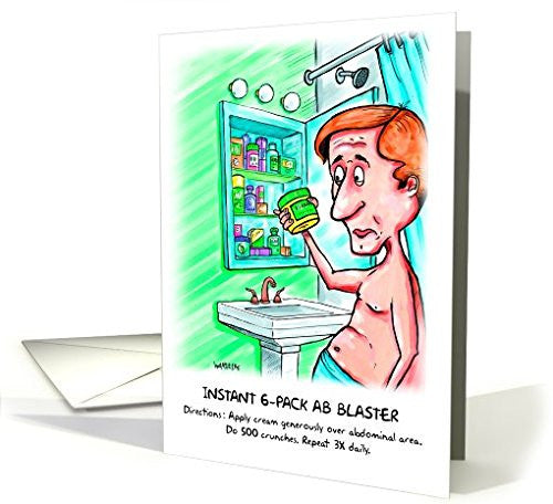 Far Gone Greetings Ab Blaster : Funny Birthday Card