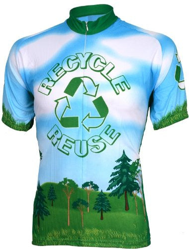 Recycle Reuse Men's Cycling Jersey (S, M)