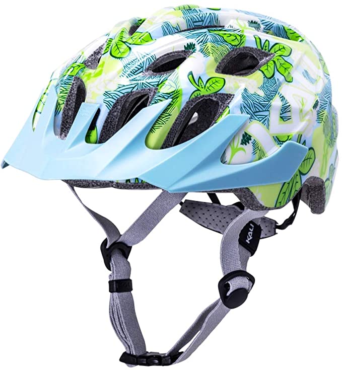 Kali Protectives Unisex-Adult Open Face Chakra Youth Bike Helmet (Flora Gloss Blue, Universal)