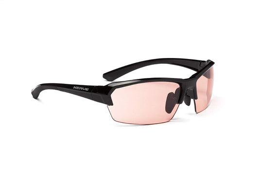 Optic Nerve Photochromatic Exilis PM Sunglasses, Shiny Black, Rose/Smoke Lens