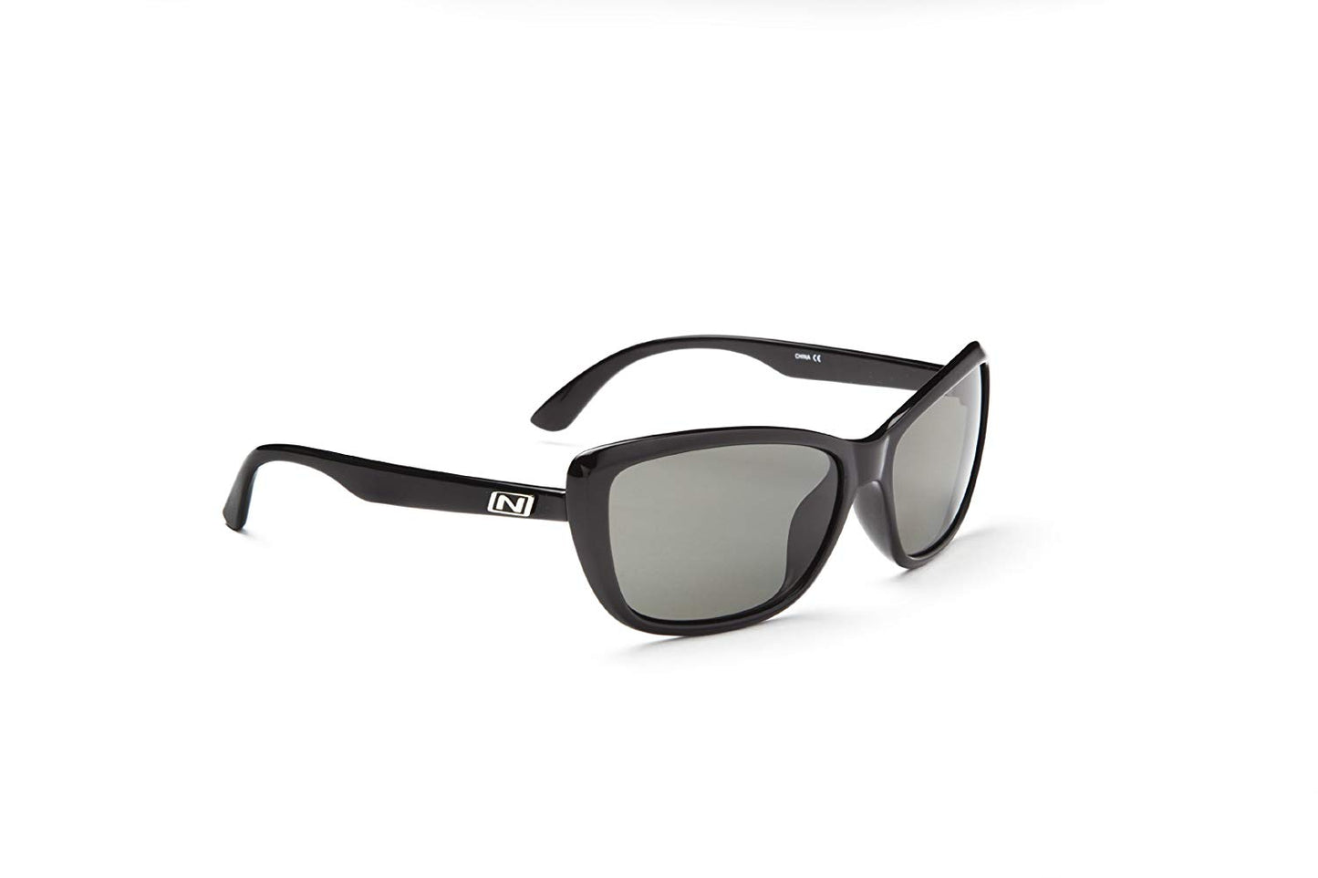 Optic Nerve Vargas Sunglasses, Shiny Black, Polarized Smoke Lens