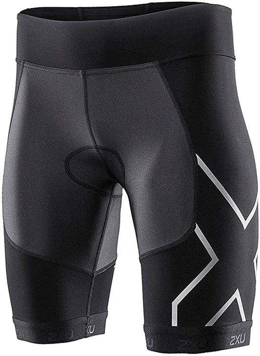 2XU Women's G:2 TR Compression Tri Short, Black, Large