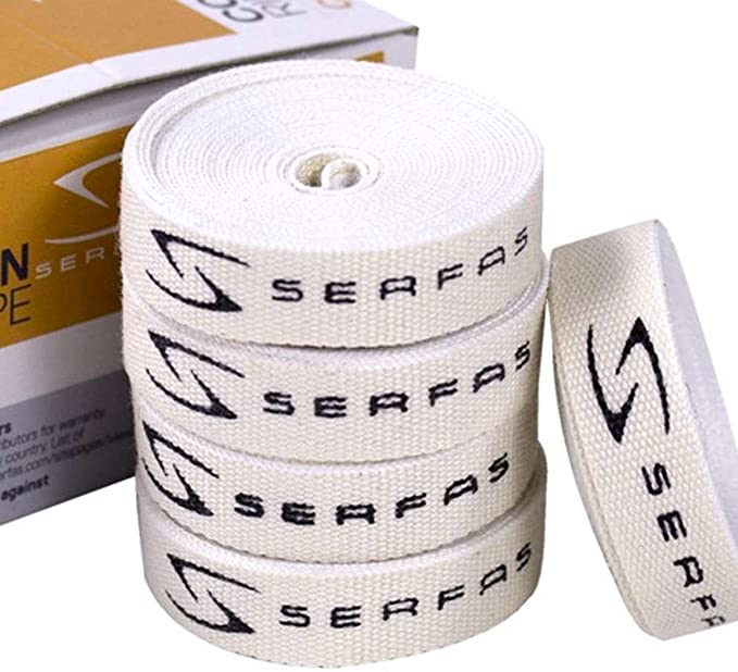 Serfas Cotton Bicycle Rim Tape - 22MM X 2M/10 Rolls - CT22