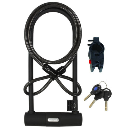 UL-290C 290mm U-Lock W/ Cable & Bracket