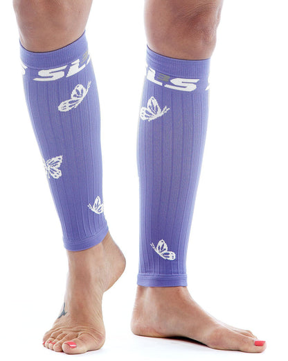SLS3 Butterfly Compression Sleeves, Violet/White