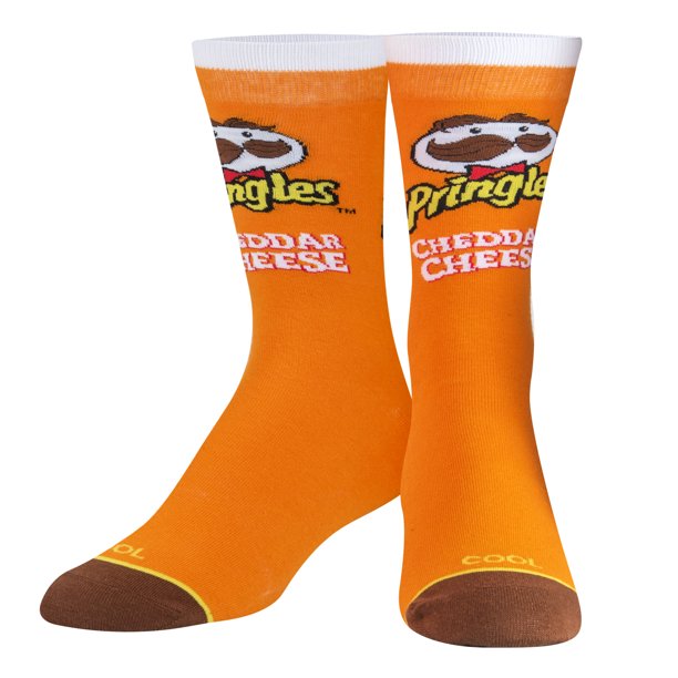 Men's Odd Sox Pringles Cheddar Cheese Crew Socks