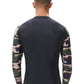SEOBEAN TAUWELL Men's Long Sleeve Rash Guard Swimwear Surfing Shirt (Camo)