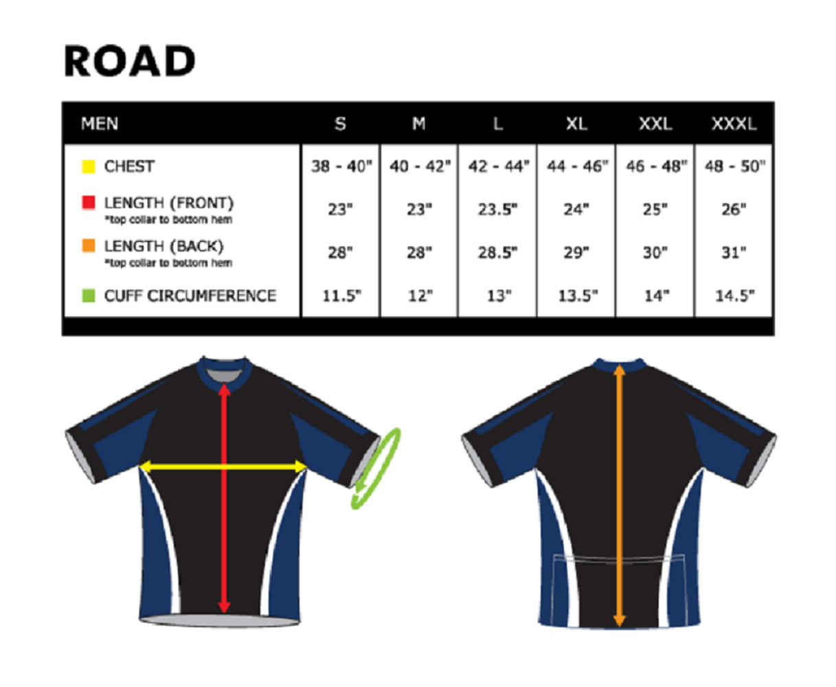 Manitoba Men's Cycling Jersey (S, M, 2XL)