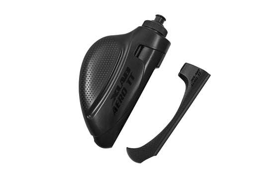 XLAB Aero TT Water Bottle and Cage System: Stealth Black Cage and Bottle