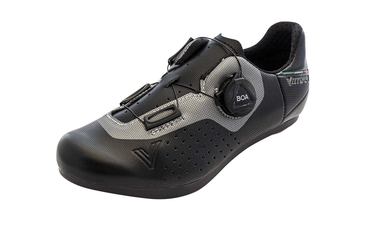 Vittoria ALISE Kid Road Cycling Shoes - BLACK/GREY