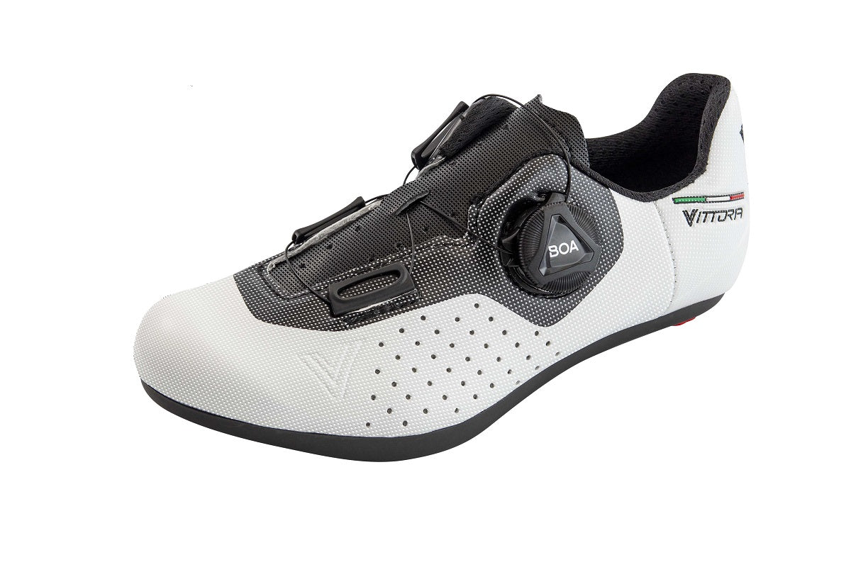 Vittoria ALISE Kid Road Cycling Shoes - WHITE/BLACK