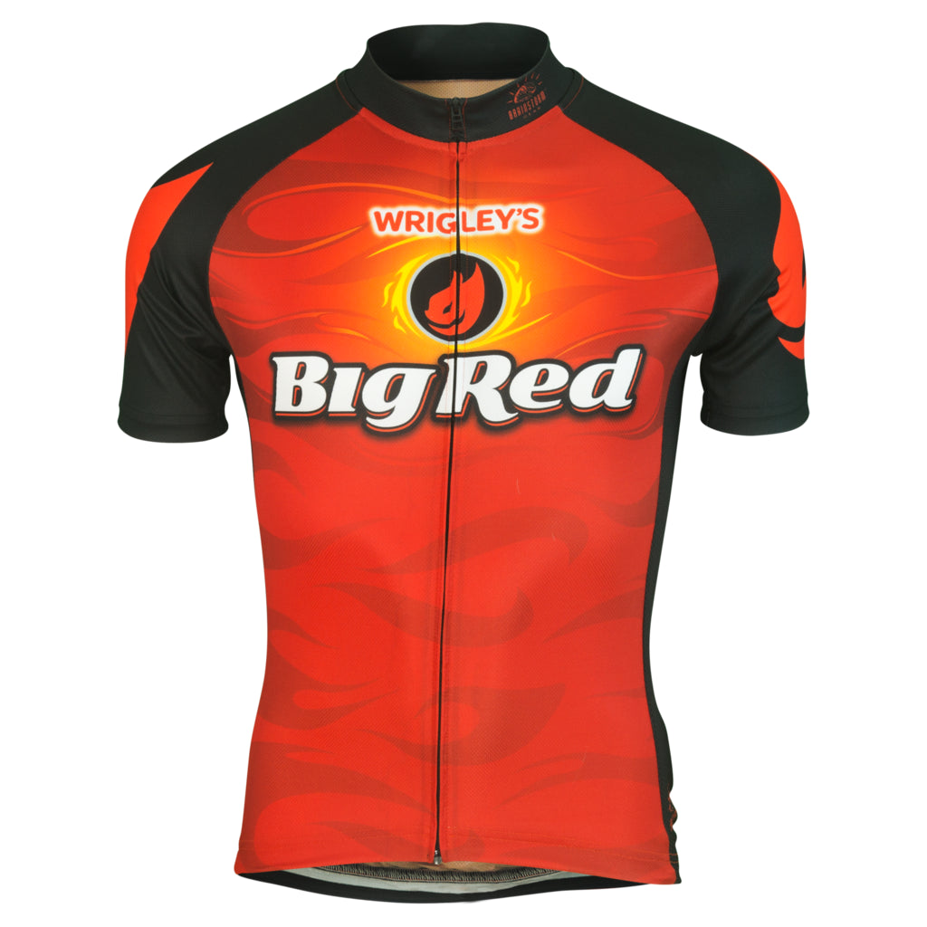 Big Red Men's Cycling Jersey (S, M, L, XL, 2XL, 3XL)