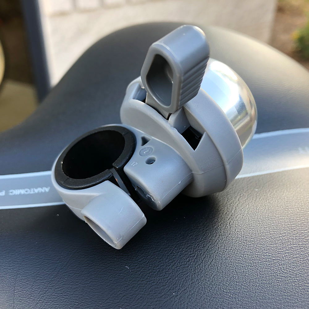 Aluminum-Multi Strike Handlebar Bell (Silver)