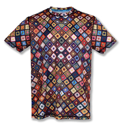 INKnBURN Men's Boho Diamond Tech Shirt (S, M)