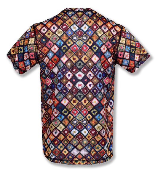 INKnBURN Men's Boho Diamond Tech Shirt (S, M)