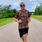 INKnBURN Men's Boho Diamond Tech Shirt (S, M)
