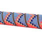 Serfas BT-38 Woven Bar Tape - Aztec Light Blue, Dark Blue & Neon Pink