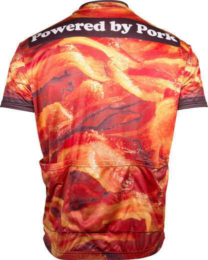 Bacon "Powered by Pork" Men's Cycling Jersey (Large)