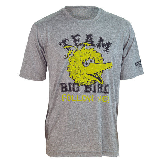 Sesame Street TEAM BIG BIRD "Follow Me" Tech Shirt (S, M, L, XL, 2XL)